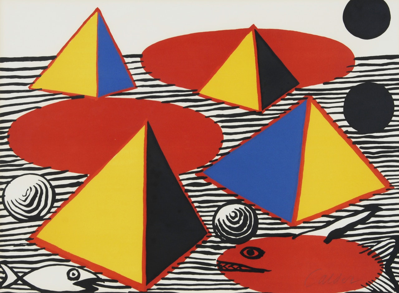 Pyramids and Fish by Alexander Calder