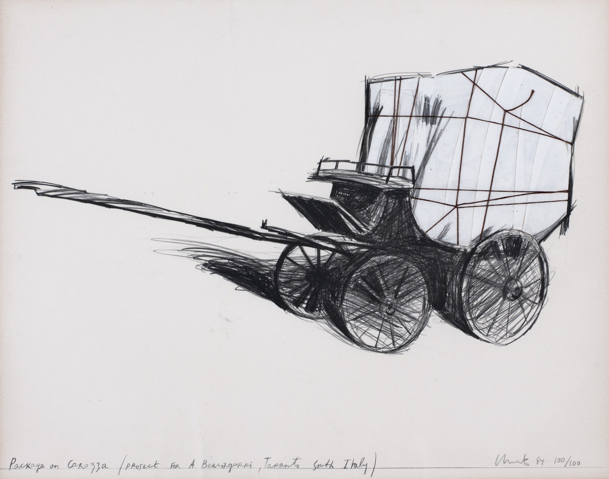 Package on Carrozza (Project for A. Berlingieri, Taranto, South Italy) by Christo