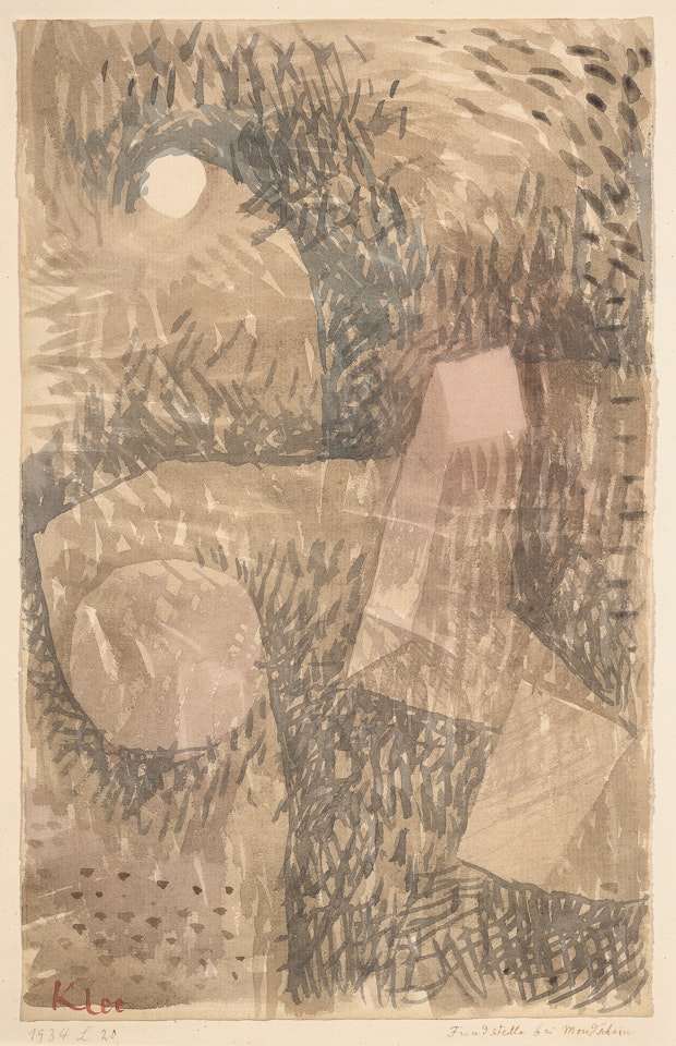 Fundstelle bei Mondschein by Paul Klee