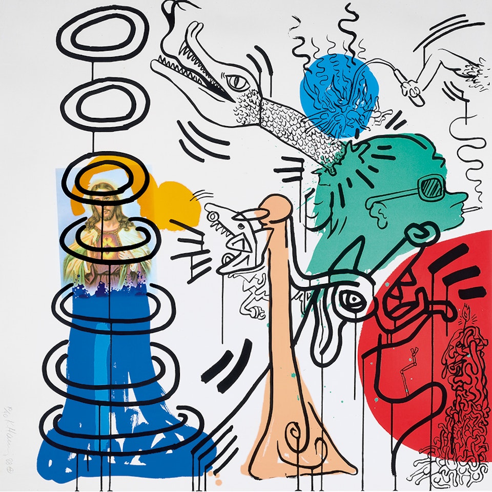 Untitled No. 5, from "Apocalypse" by Keith Haring
