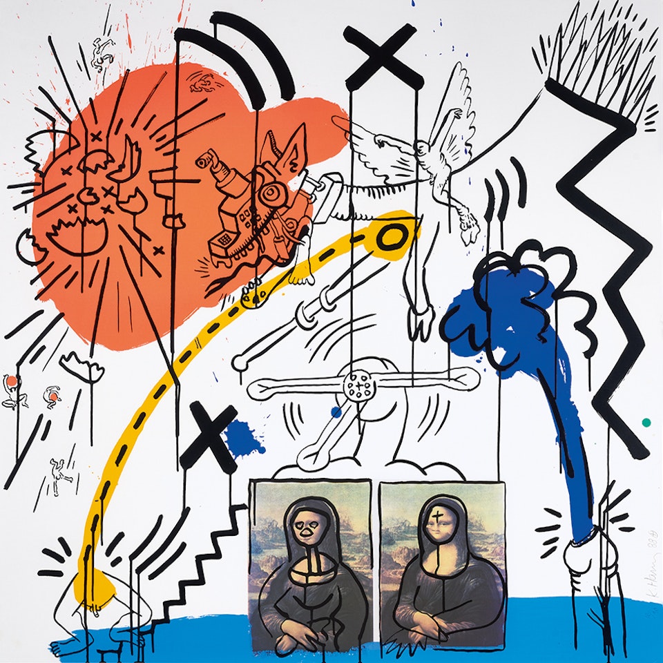 Untitled No. 2, from "Apocalypse" by Keith Haring