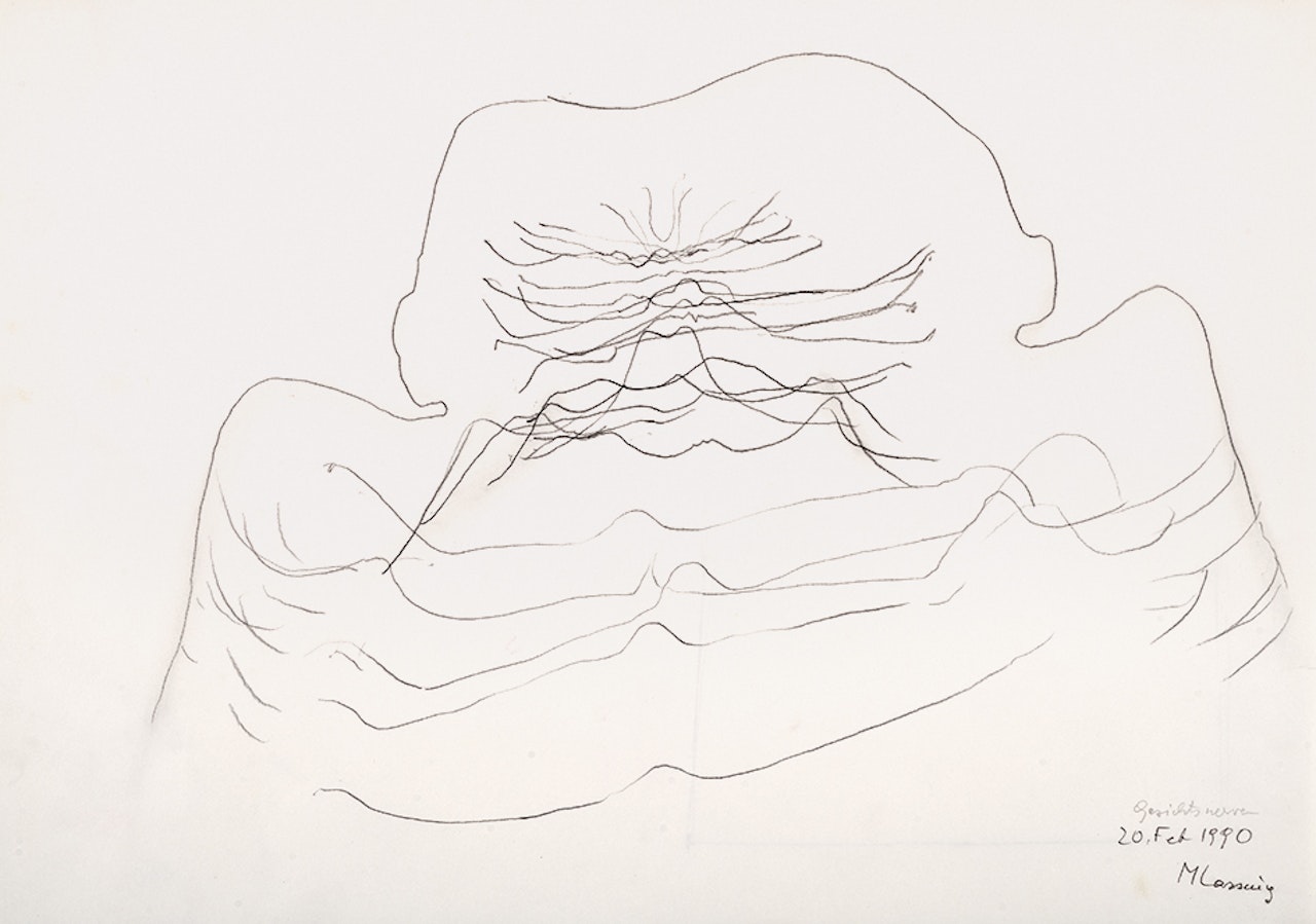 Gesichtsnerven by Maria Lassnig