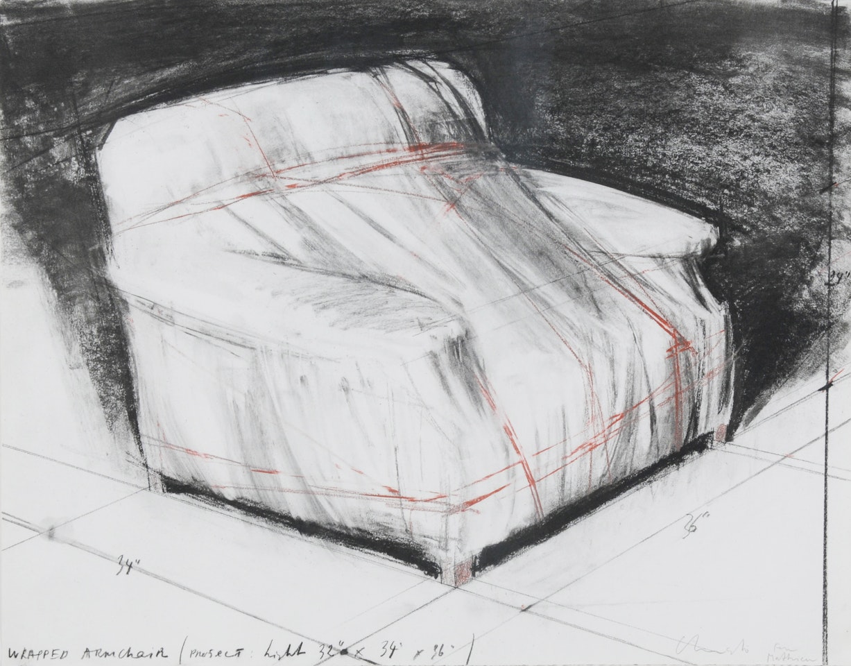 Wrapped Armchair, Project by Christo
