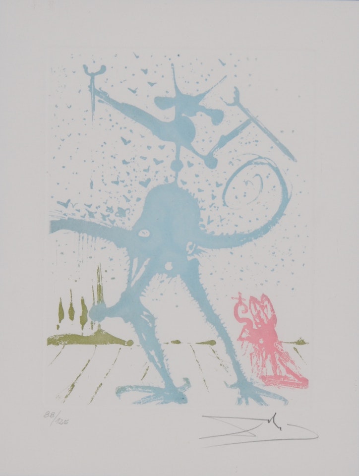 La péché dalinien, from "Les huit péchés capitaux" by Salvador Dali