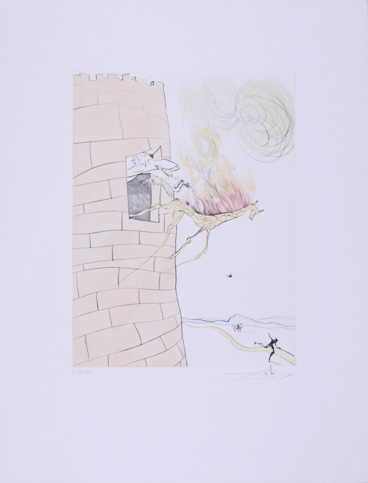4 Sheets from "Après 50 ans de Surréalisme" by Salvador Dali