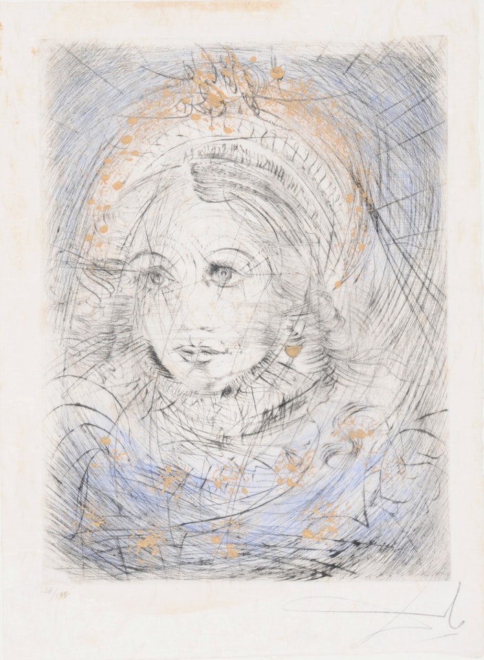 Portrait de Marguerite, from "Faust (La nuit de Walpurgis) " by Salvador Dali