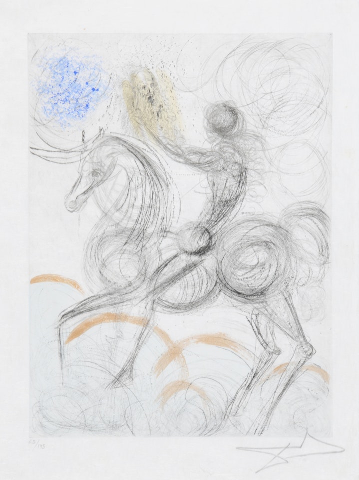 Cavalier et la mort, from "Faust (La nuit de Walpurgis) " by Salvador Dali