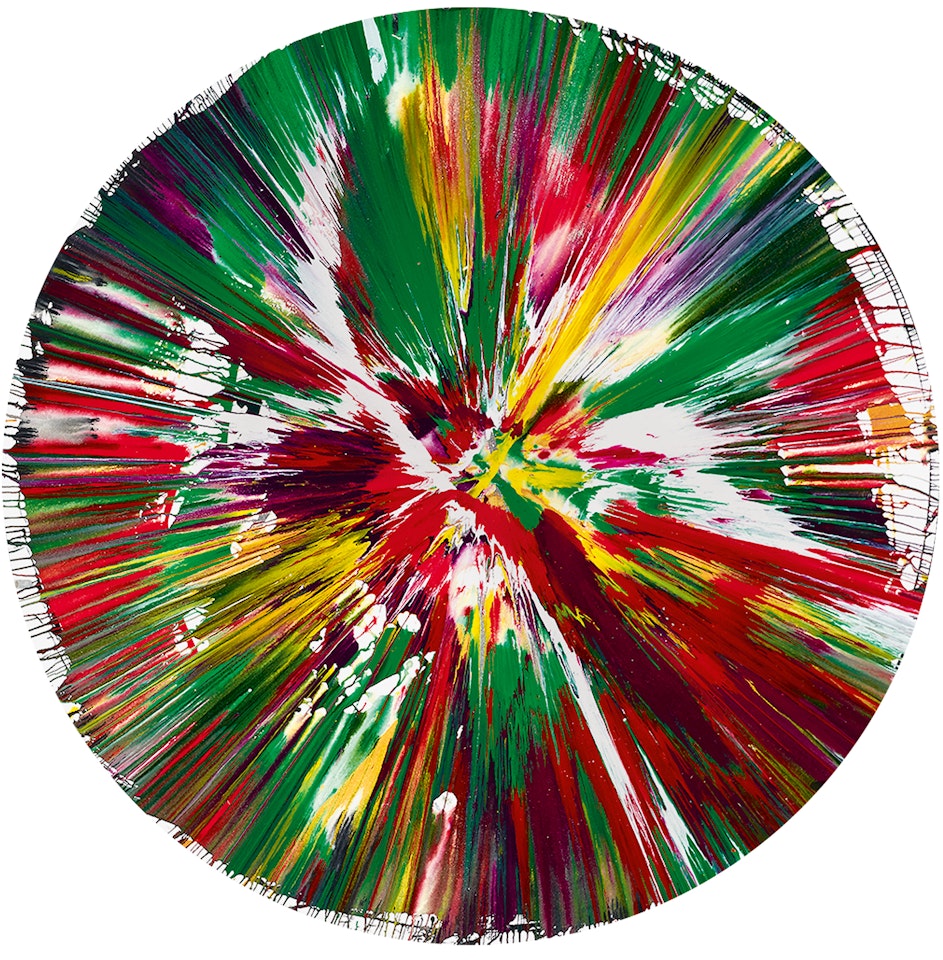 Circle Spin Painting by Damien Hirst