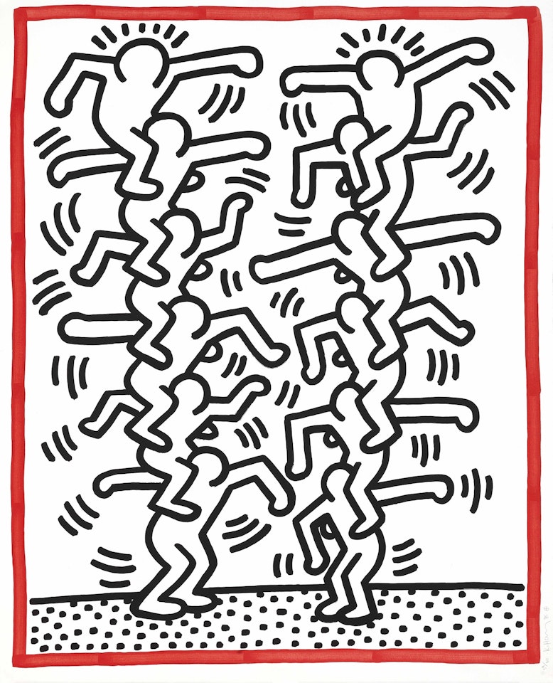 Untitled, from "Three Lithographs" by Keith Haring