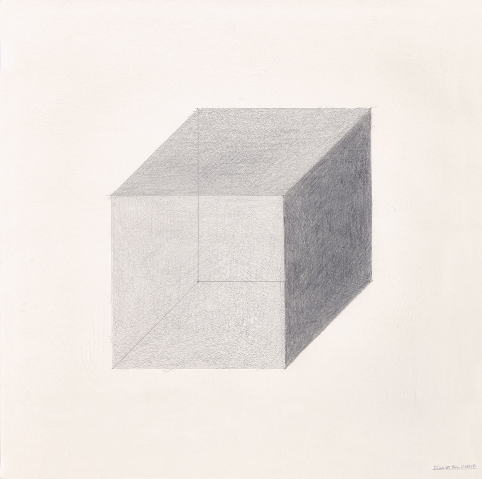 Cube on Perspective by Sol LeWitt