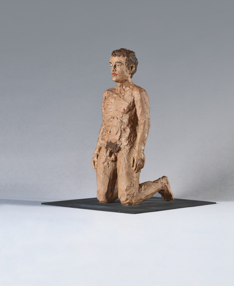 Kniender Mann / Kneeling Man by Stephan Balkenhol