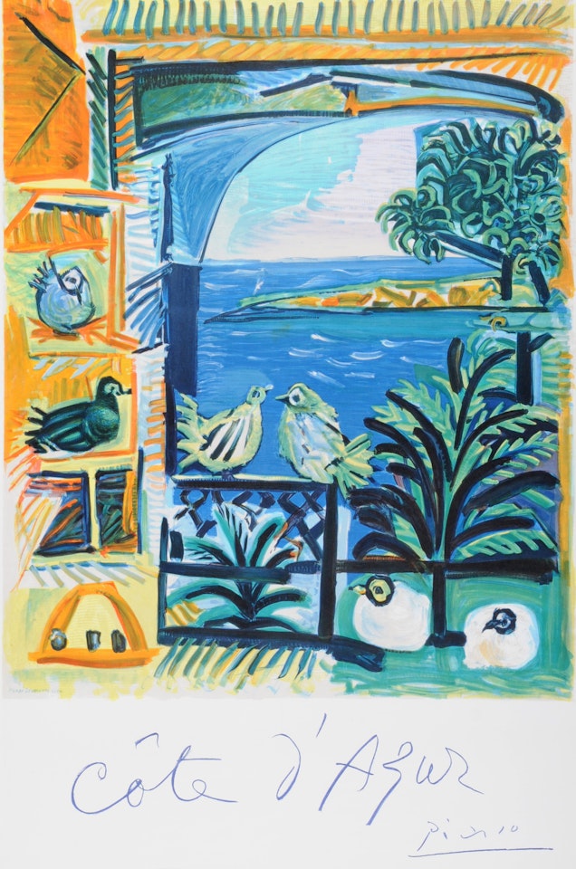 Poster. Côte d"Azur by Pablo Picasso