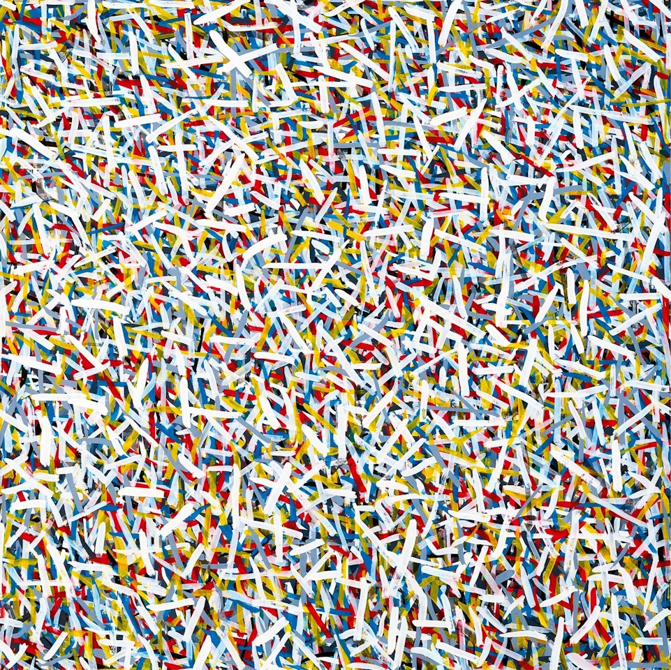 Short Brushstrokes (White) by Sol LeWitt