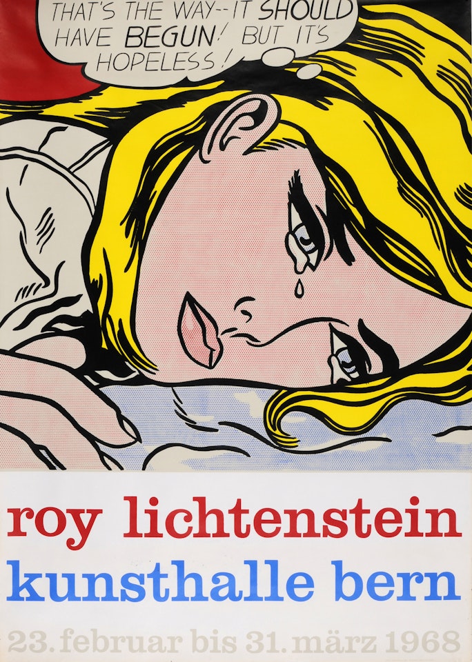 Poster. Kunsthalle Bern, 23. Februar - 31. März 1968 by Roy Lichtenstein