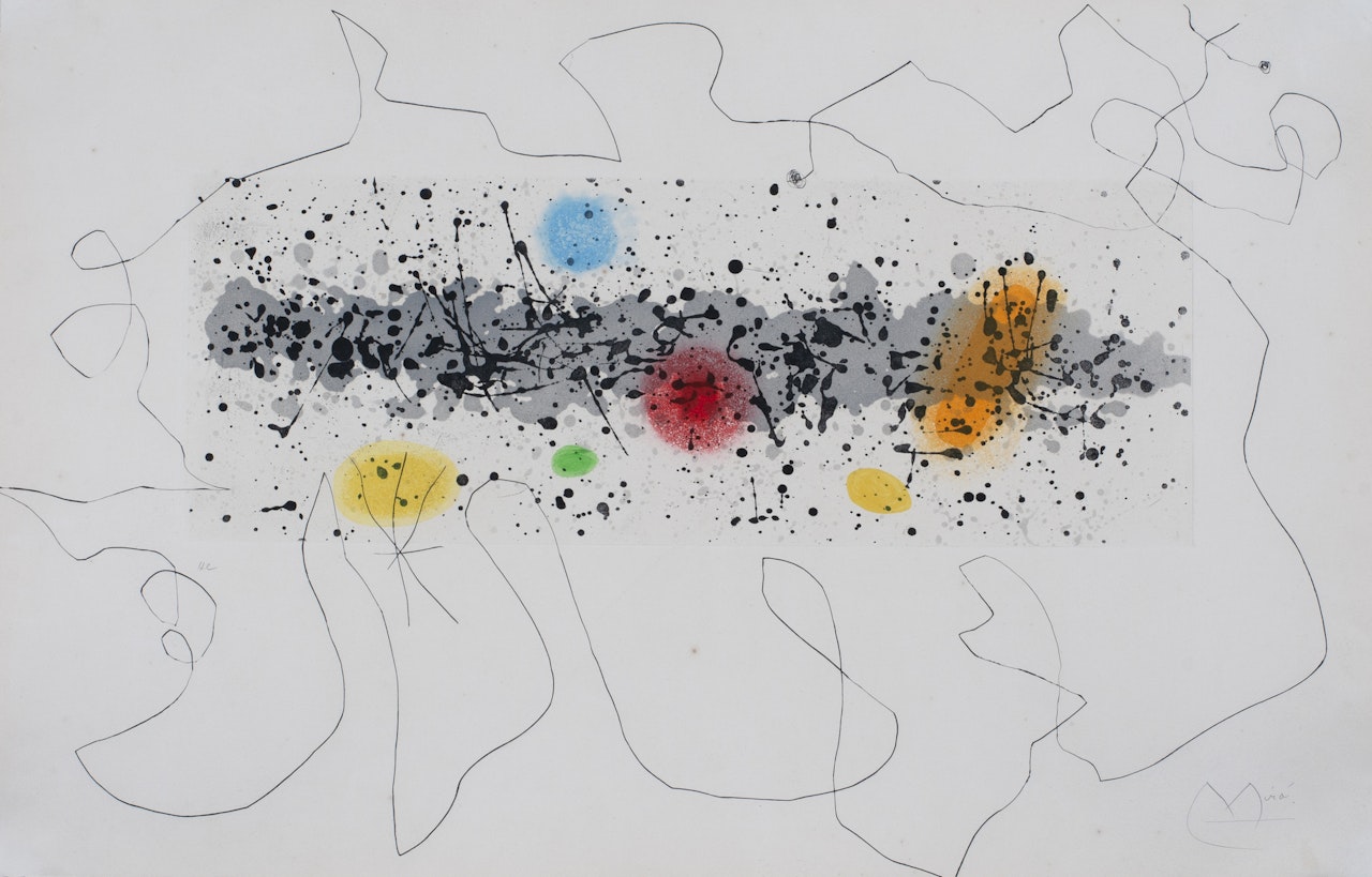 Meandres et vent by Joan Miró