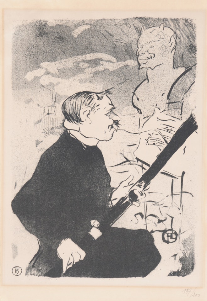 2 sheets: Pour toi!...; Étude de femme by Henri de Toulouse-Lautrec