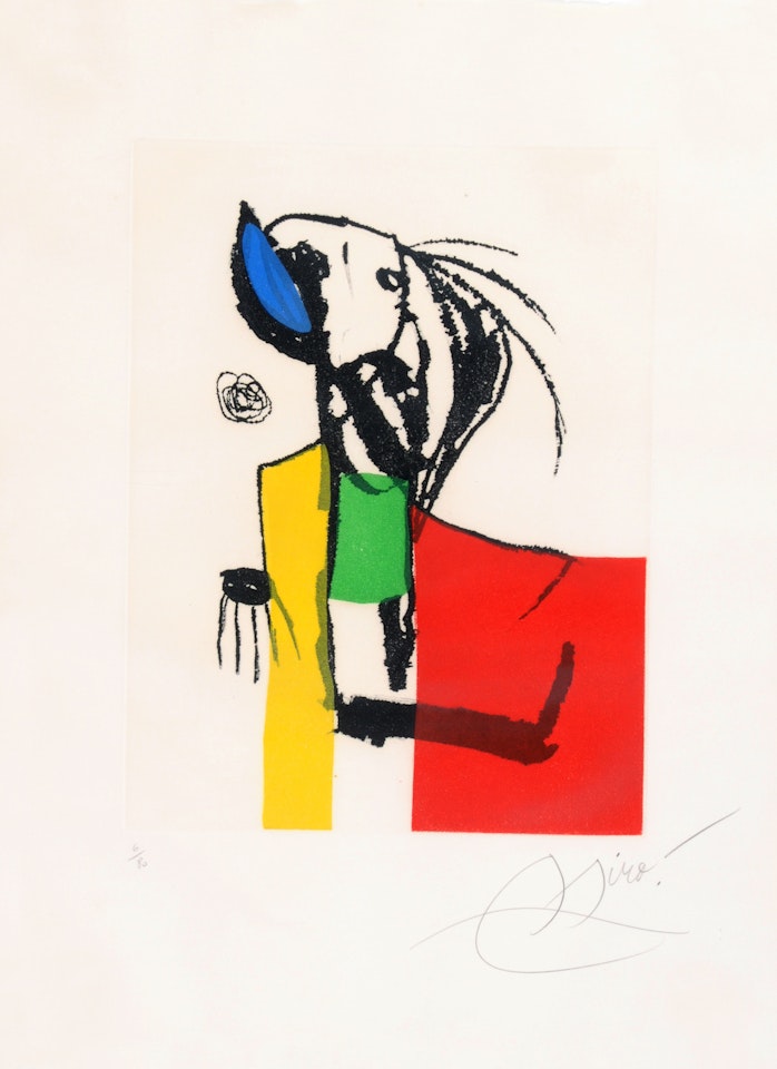 Chanteur des rues IV by Joan Miró