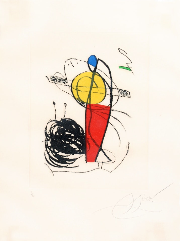 Chanteur des rues I by Joan Miró