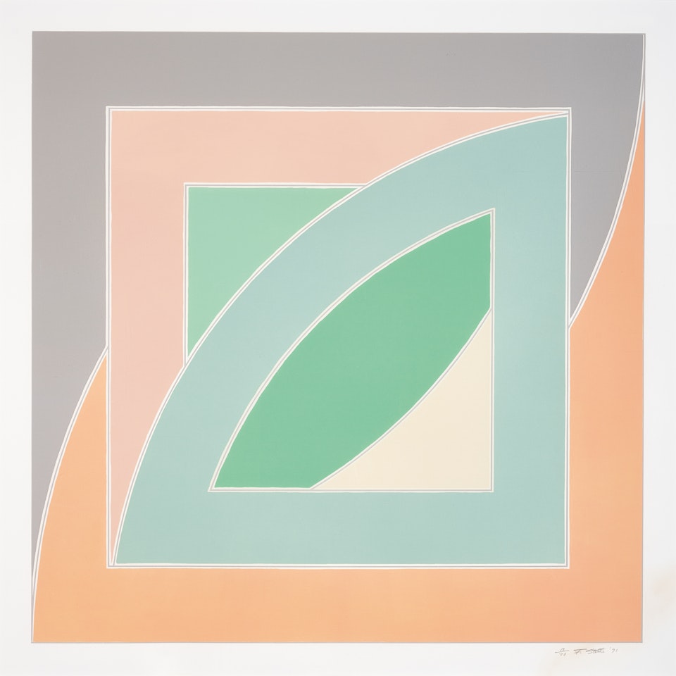 River of Ponds IV from the series "Newfoundland" by Frank Stella