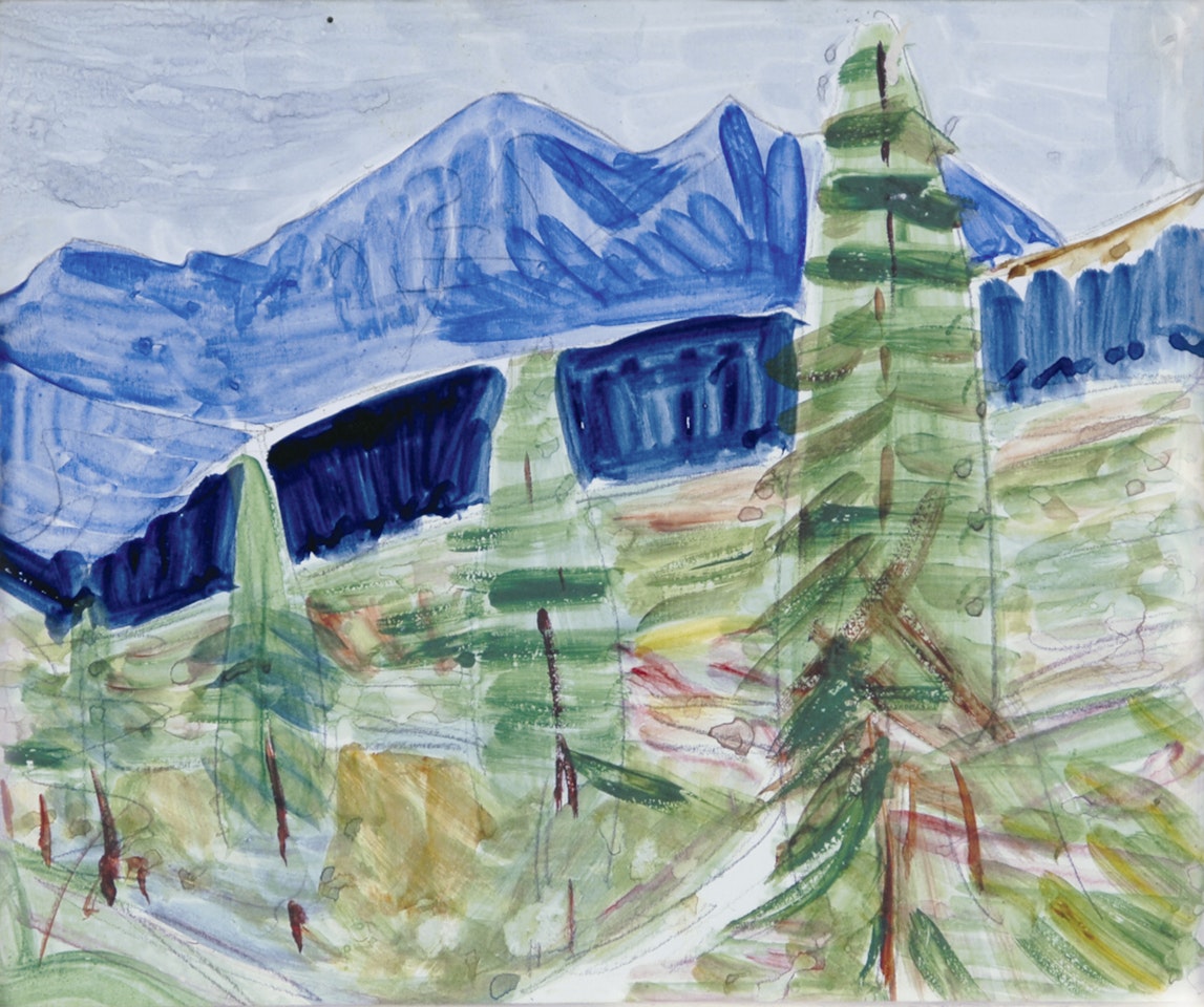 Sertigthal bei Davos by Cuno Amiet