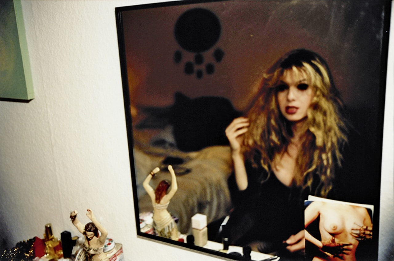 Joey in my Mirror at Hornstrasse, Berlin by Nan Goldin