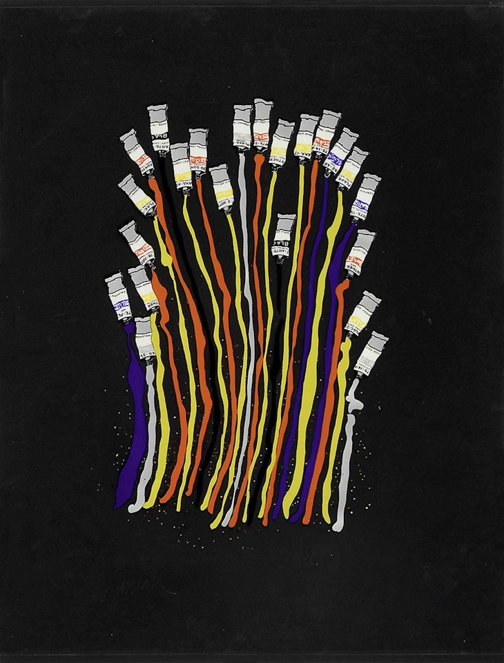 Accumulation de tubes de peintures by Arman