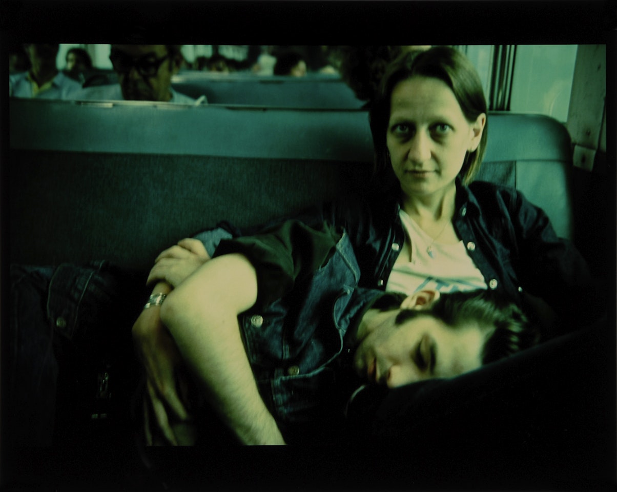 Suzanne and Philippe on the train by Nan Goldin