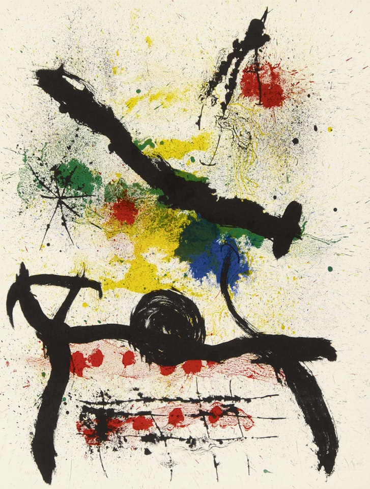 Sheet from "Grafikmappe Hochschule St. Gallen" by Joan Miró