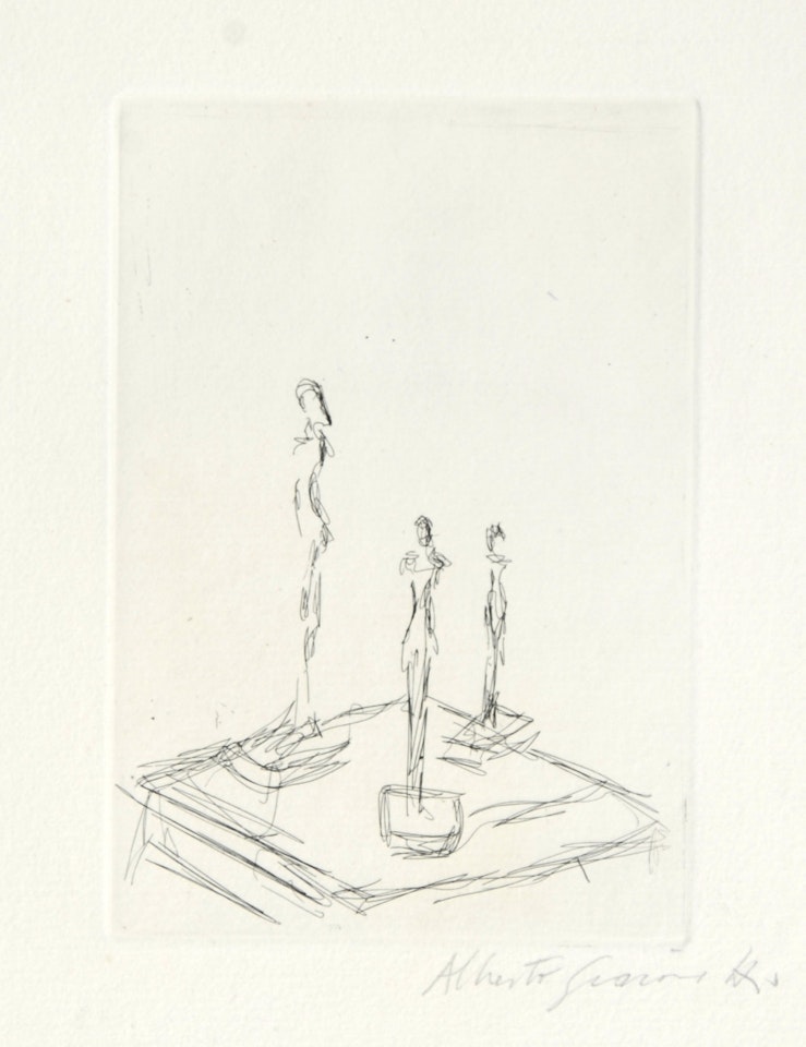 Trois Figurines, from "Katalog Kornfeld & Klipstein" by Alberto Giacometti