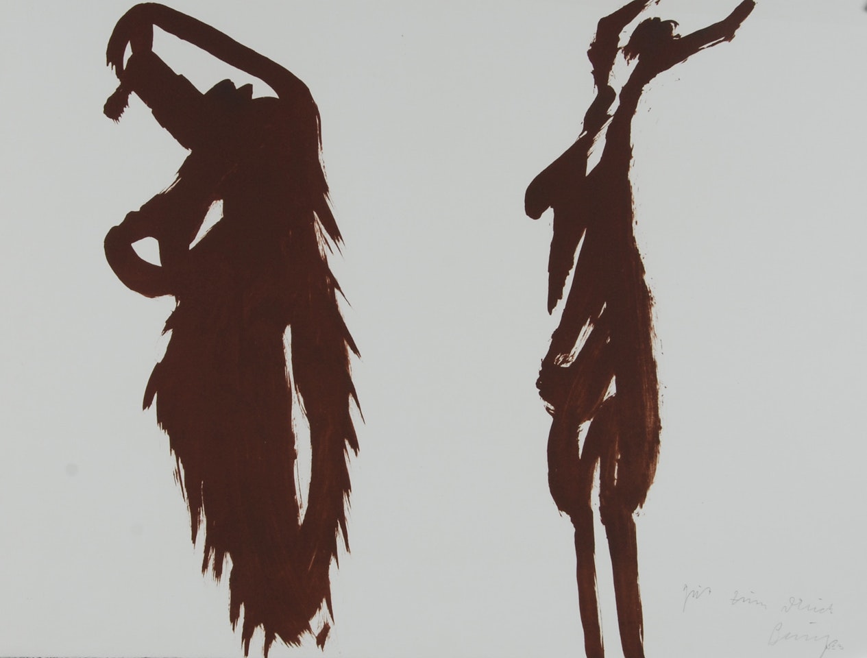 Untitled - Sibirischer Tanz, from "Fünf Lithografien" by Joseph Beuys