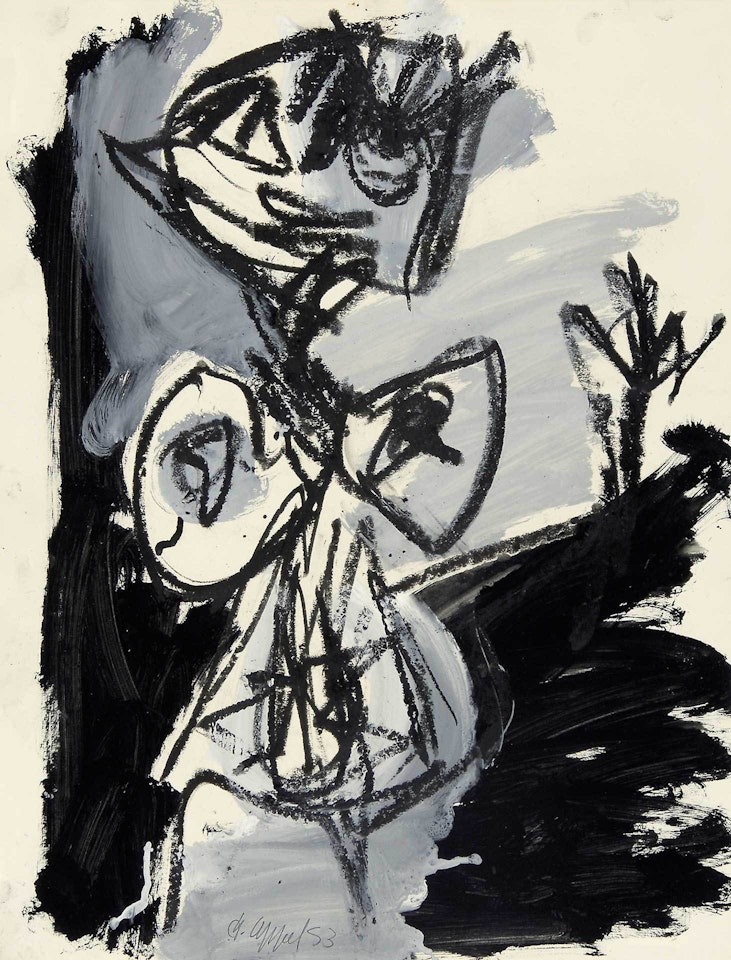 Personnage feminin by Karel Appel