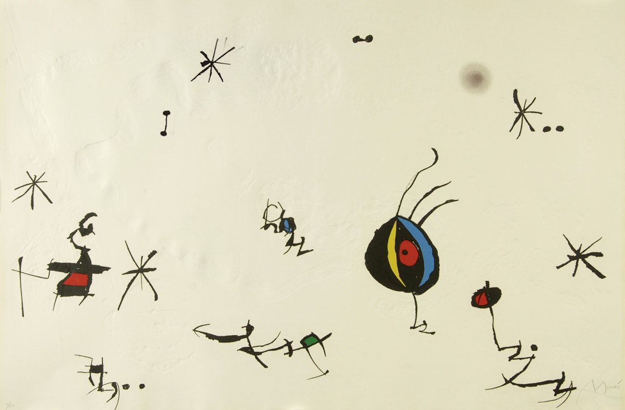 Sheet from "Barcelona" by Joan Miró