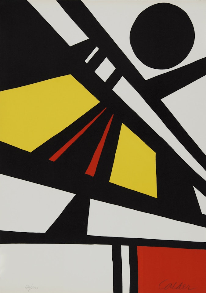 Composition, from "Grafikmappe Hochschule St. Gallen" by Alexander Calder