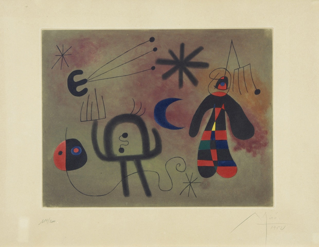 after. L"oiseau fusée by Joan Miró