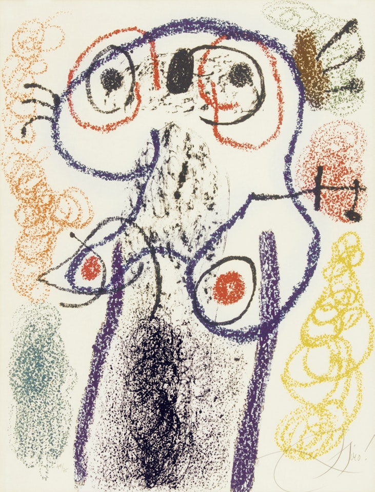 Sheet 9, from "Album 21" by Joan Miró
