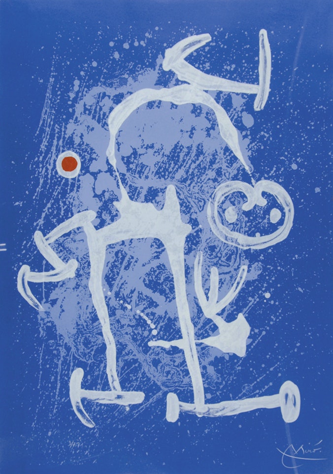 L"Illettré - bleu by Joan Miró