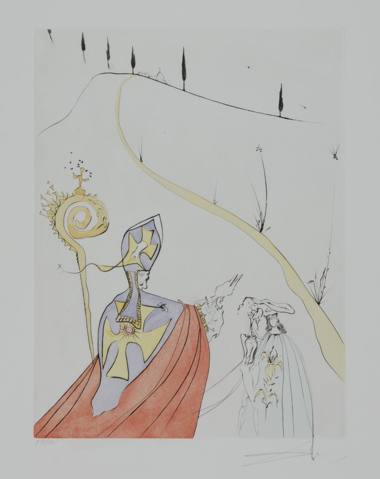 L"amour sacré de Gala, from "Après 50 ans de Surréalisme" by Salvador Dali