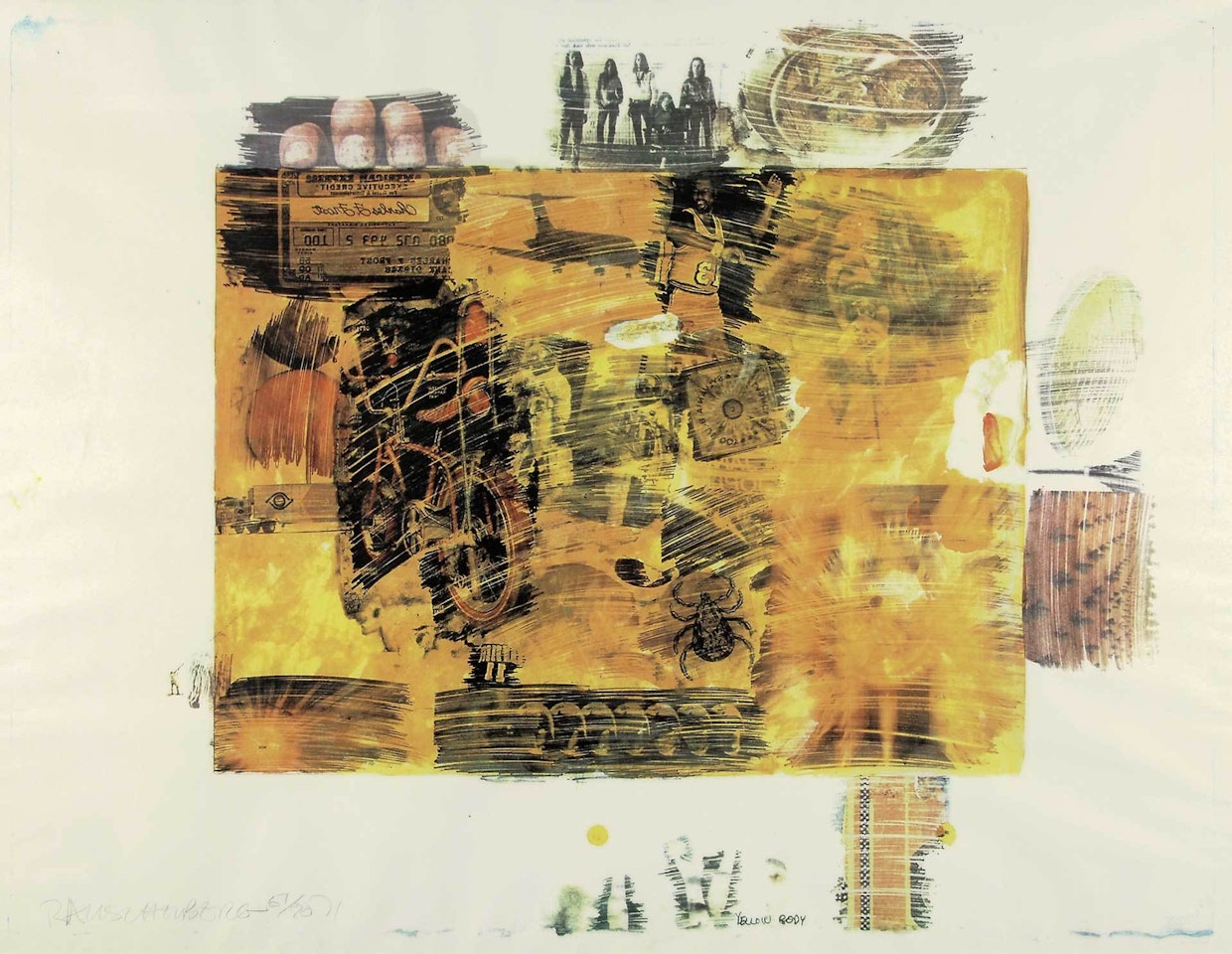 Yellow Body by Robert Rauschenberg