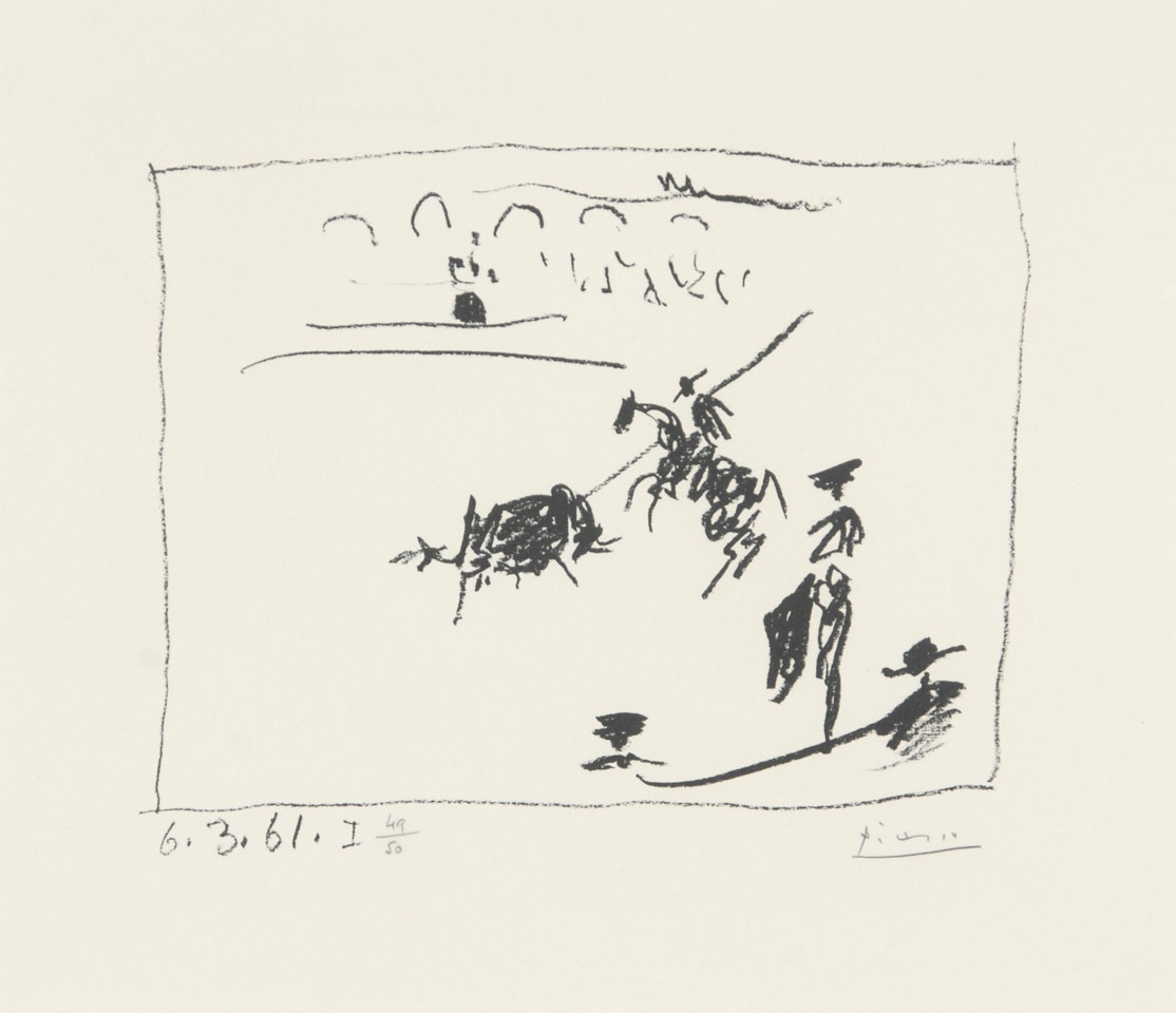 La Pique, from "A los Toros avec Picasso" by Pablo Picasso