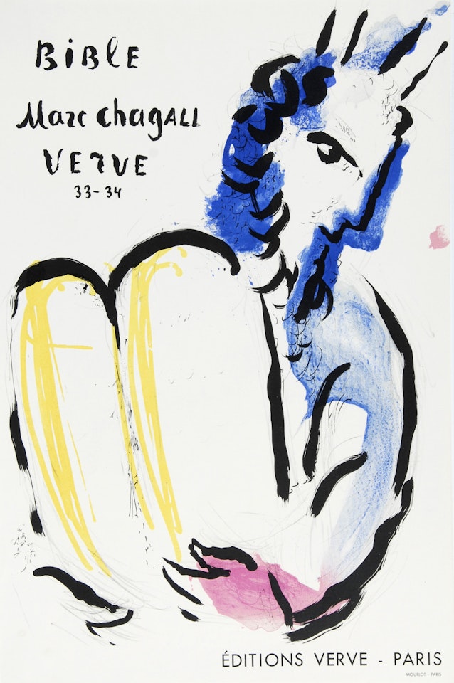 Poster. Moses - Bible, Marc Chagall, Verve 33-34 by Marc Chagall