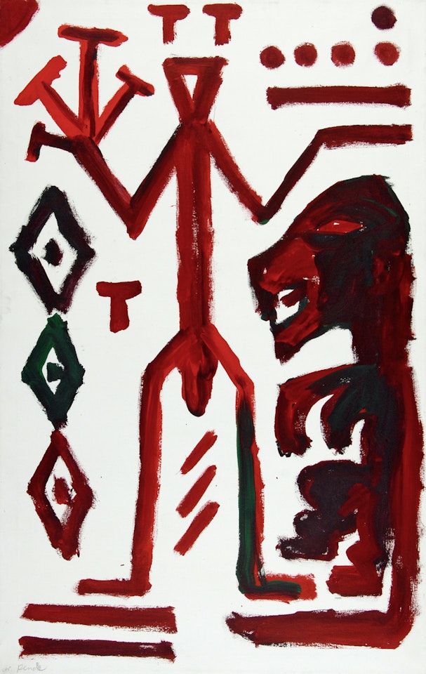 Über dem Löwen by A.R. Penck