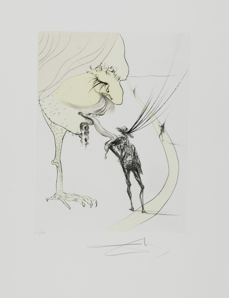 Picasso: un billet pour la gloire, from "Après 50 ans de Surréalisme" by Salvador Dali