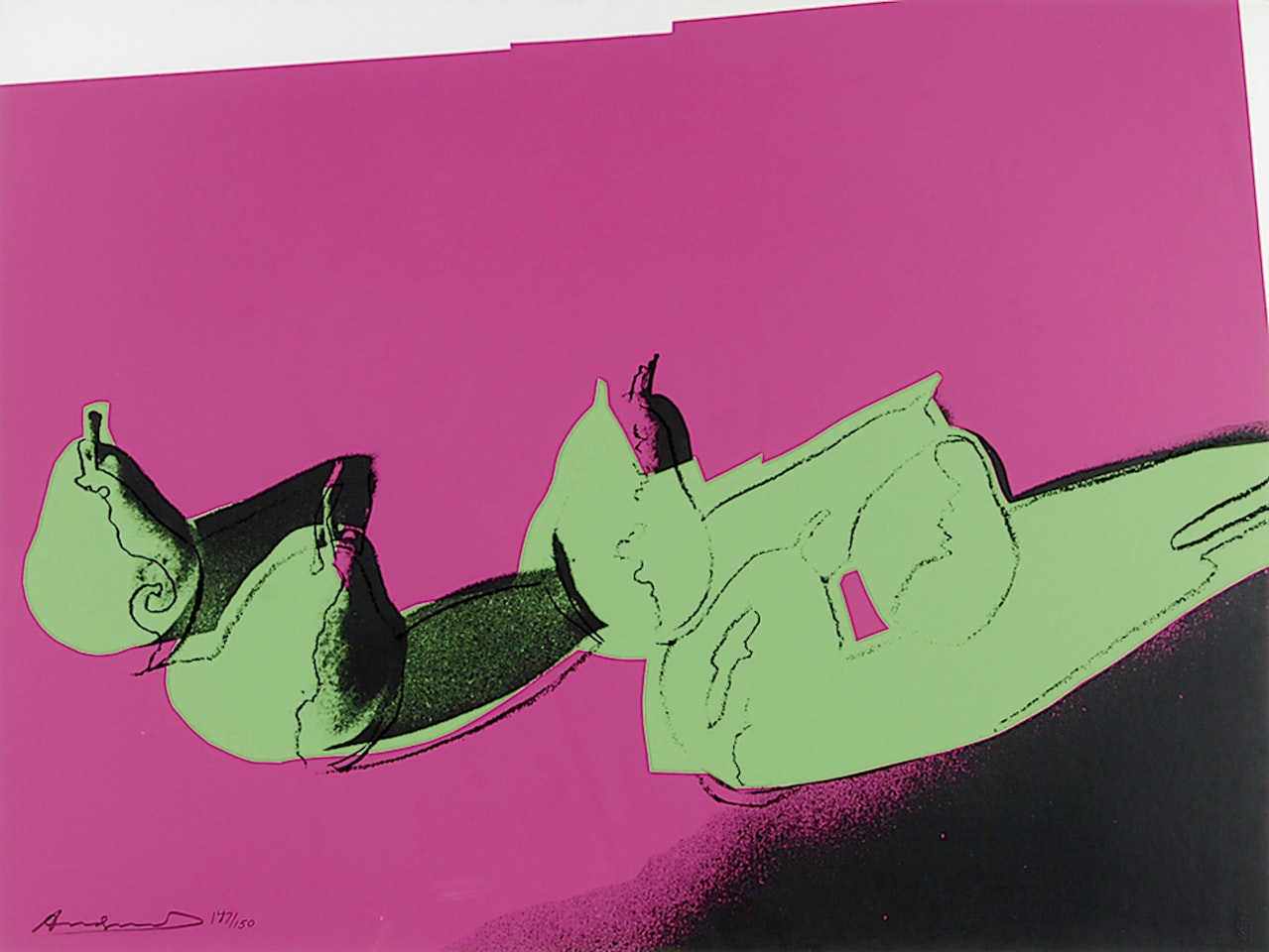 Pears, from "Space Fruit: Still Lifes" by Andy Warhol