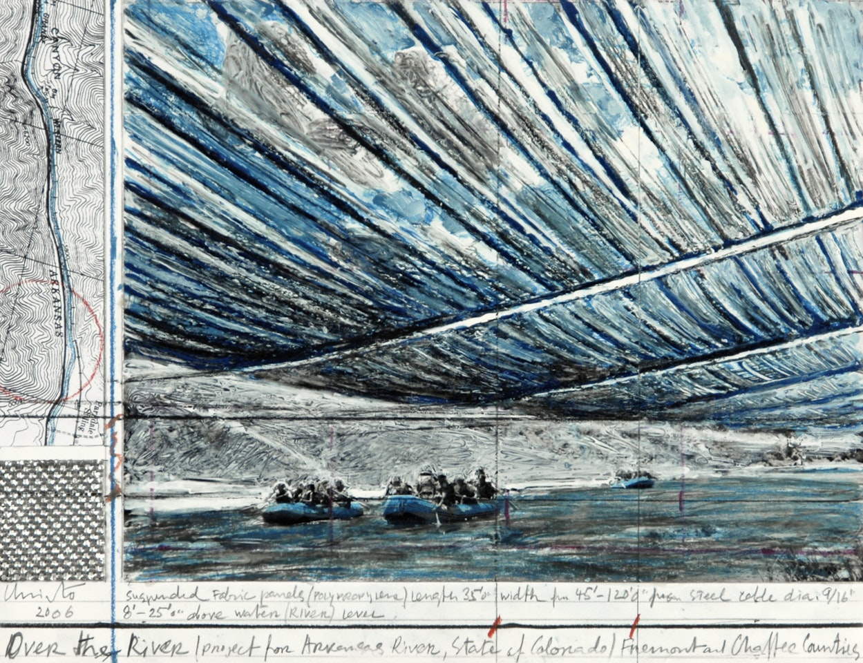 Over the River (project for Arkansas River, State of Colorado, Fremont and Chaffee Counties) by Christo