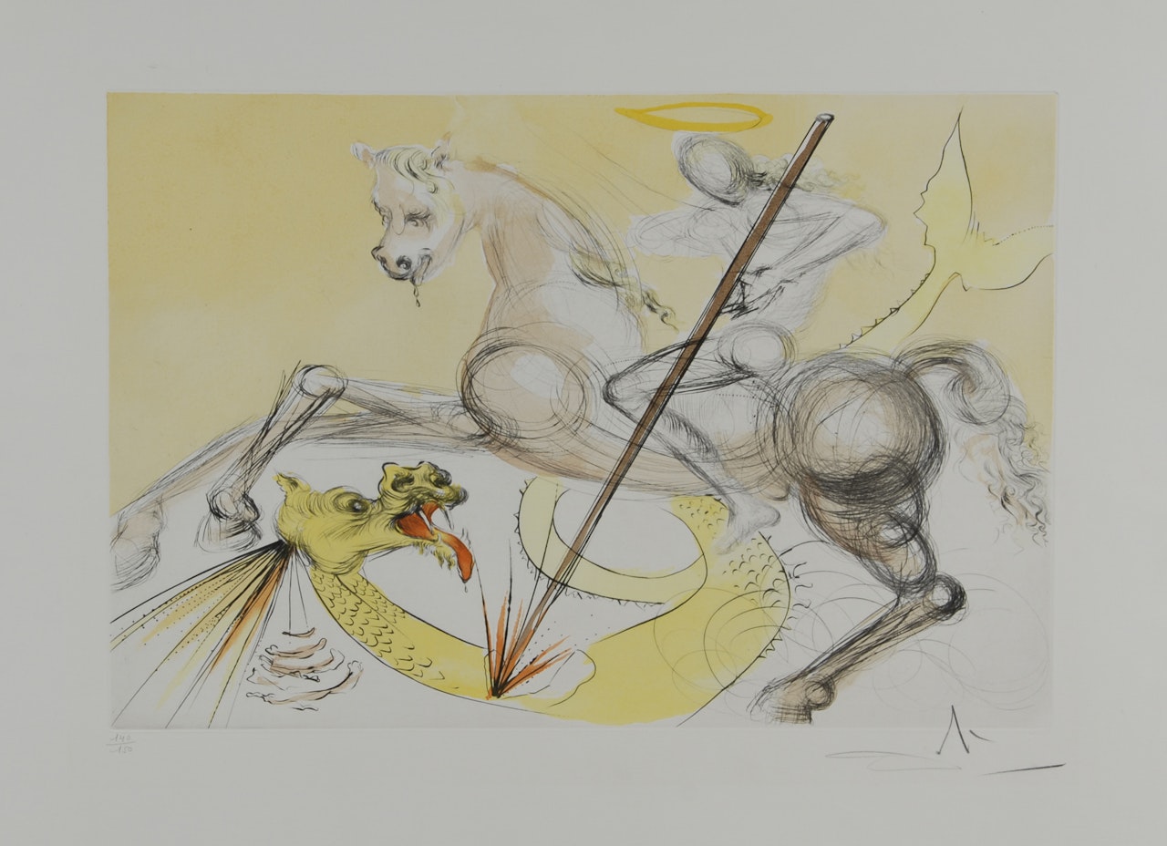 St. Georges et le dragon by Salvador Dali