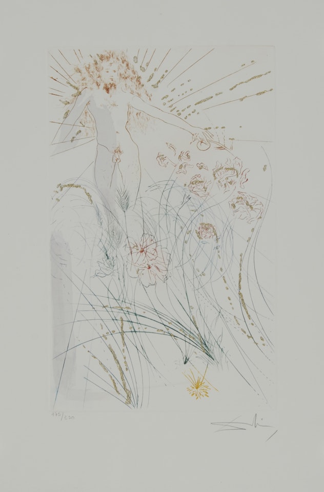 Der Geliebte weidet zwischen den Lilien, from "Das Hohe Lied des Salamon" by Salvador Dali
