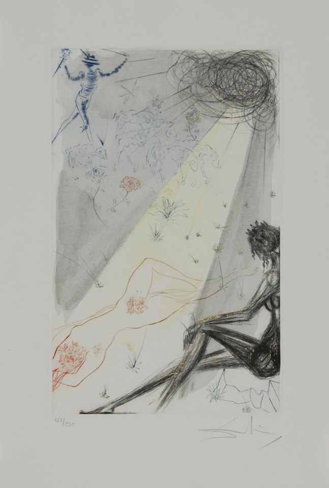 Die Schafherde, from "Das Hohe Lied des Salamon" by Salvador Dali