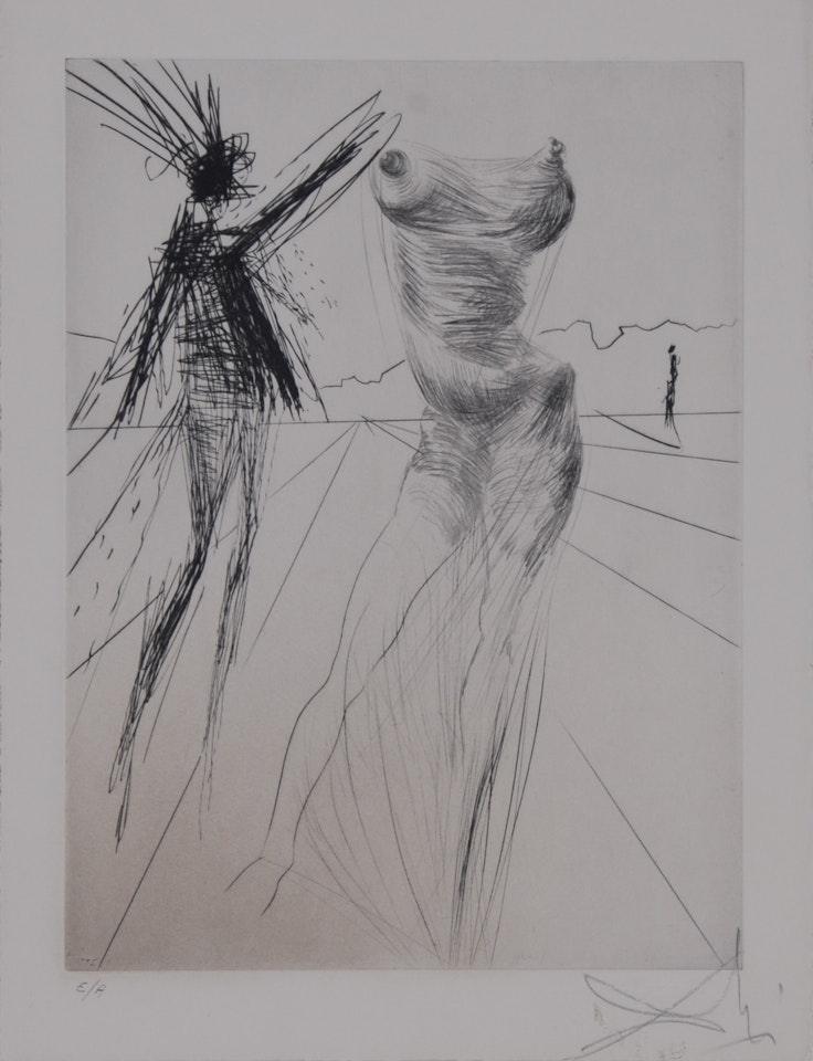 Le Buste, from "Faust (La nuit de Walpurgis) " by Salvador Dali