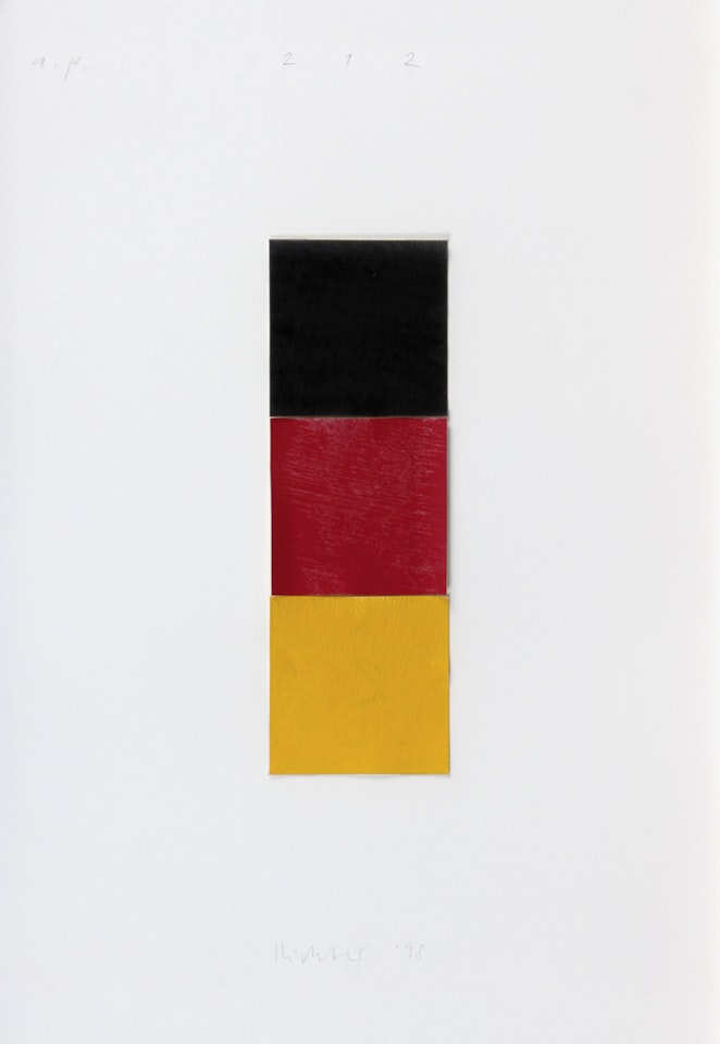 Schwarz, Rot, Gold I by Gerhard Richter