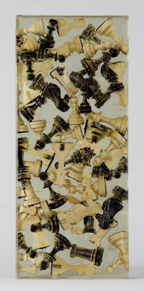 Hommage à Marcel Duchamp (Chess pieces) by Arman